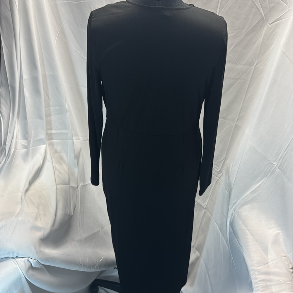 ELOQUII Black Midi Cutout Dress - Size 18/20 - Picture 4 of 6